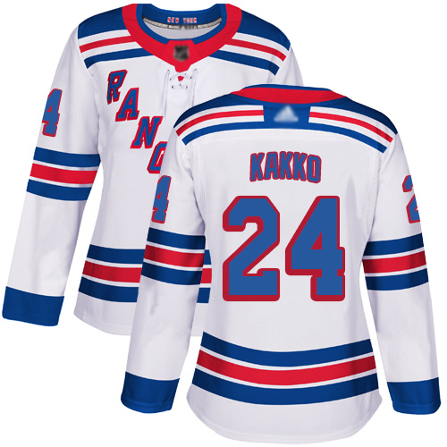 Adidas Rangers #24 Kaapo Kakko White Road Authentic Women's Stitched NHL Jersey Adidas Rangers #24 Kaapo Kakko White Road Authentic Women's Stitched NHL Jersey