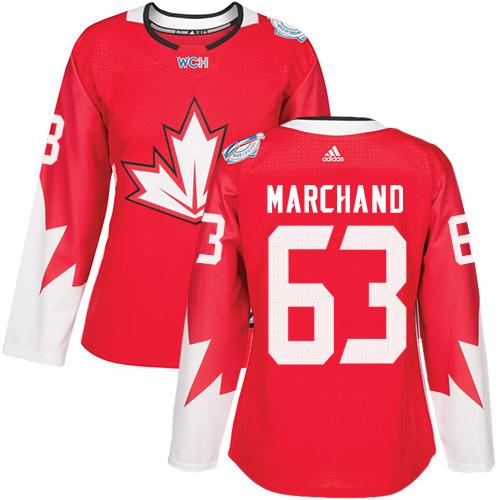 Team Canada #63 Brad Marchand Red 2016 World Cup Women's Stitched NHL Jersey Team Canada #63 Brad Marchand Red 2016 World Cup Women's Stitched NHL Jersey