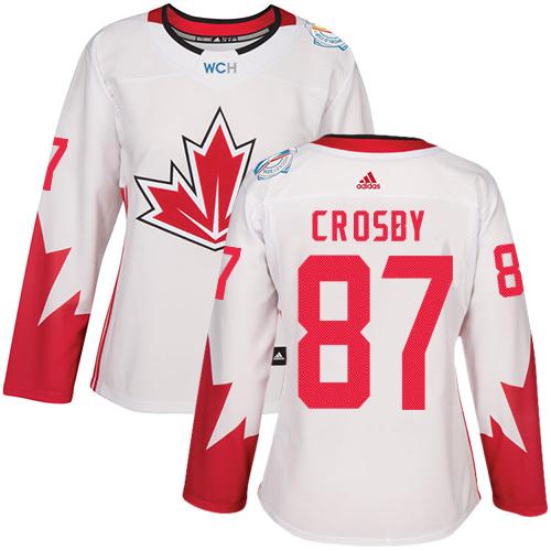 Team Canada #87 Sidney Crosby White 2016 World Cup Women's Stitched NHL Jersey Team Canada #87 Sidney Crosby White 2016 World Cup Women's Stitched NHL Jersey