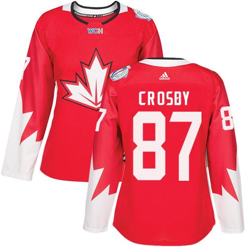 Team Canada #87 Sidney Crosby Red 2016 World Cup Women's Stitched NHL Jersey Team Canada #87 Sidney Crosby Red 2016 World Cup Women's Stitched NHL Jersey