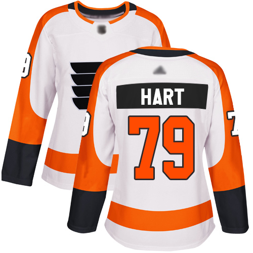 Adidas Flyers #79 Carter Hart White Road Authentic Women's Stitched NHL Jersey Adidas Flyers #79 Carter Hart White Road Authentic Women's Stitched NHL Jersey