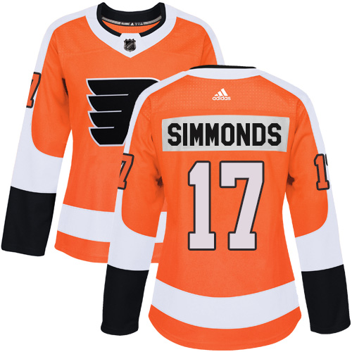 Adidas Flyers #17 Wayne Simmonds Orange Home Authentic Women's Stitched NHL Jersey Adidas Flyers #17 Wayne Simmonds Orange Home Authentic Women's Stitched NHL Jersey