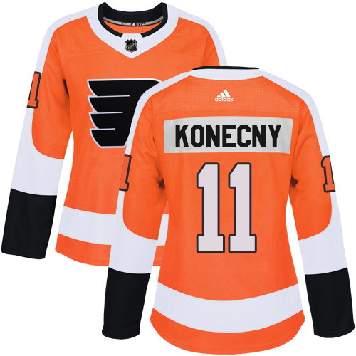 Adidas Flyers #11 Travis Konecny Orange Home Authentic Women's Stitched NHL Jersey Adidas Flyers #11 Travis Konecny Orange Home Authentic Women's Stitched NHL Jersey
