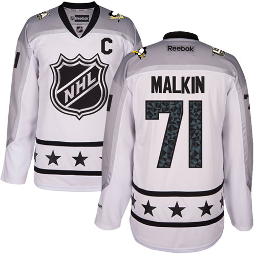 Penguins #71 Evgeni Malkin White 2017 All-Star Metropolitan Division Women's Stitched NHL Jersey Penguins #71 Evgeni Malkin White 2017 All-Star Metropolitan Division Women's Stitched NHL Jersey