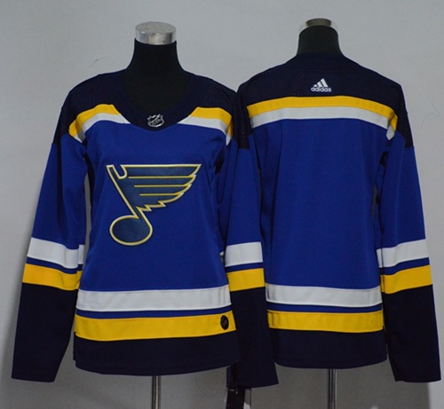Adidas Blues Blank Blue Home Authentic Women's Stitched NHL Jersey Adidas Blues Blank Blue Home Authentic Women's Stitched NHL Jersey