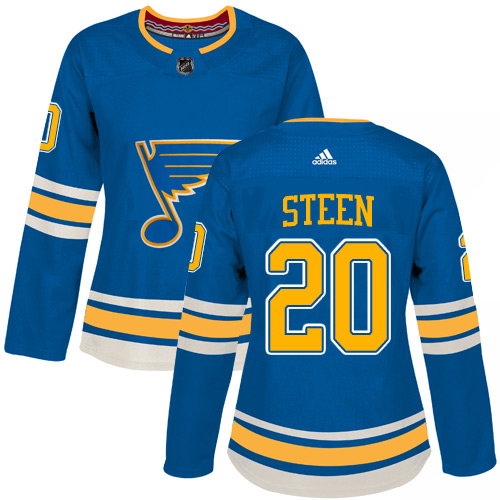 Adidas Blues #20 Alexander Steen Blue Alternate Authentic Women's Stitched NHL Jersey Adidas Blues #20 Alexander Steen Blue Alternate Authentic Women's Stitched NHL Jersey