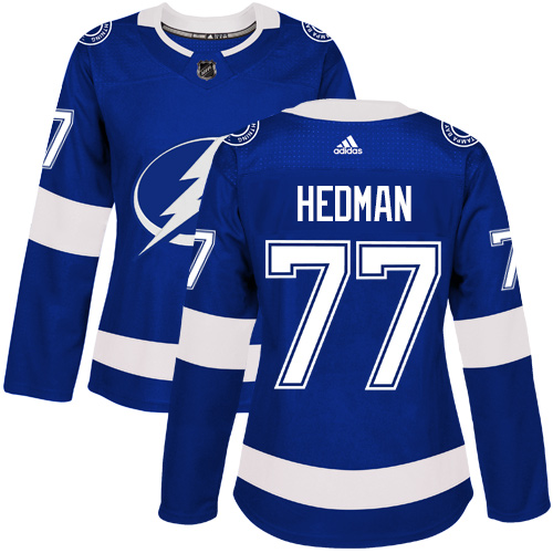 Adidas Lightning #77 Victor Hedman Blue Home Authentic Women's Stitched NHL Jersey Adidas Lightning #77 Victor Hedman Blue Home Authentic Women's Stitched NHL Jersey