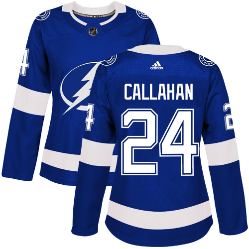 Adidas Lightning #24 Ryan Callahan Blue Home Authentic Women's Stitched NHL Jersey Adidas Lightning #24 Ryan Callahan Blue Home Authentic Women's Stitched NHL Jersey