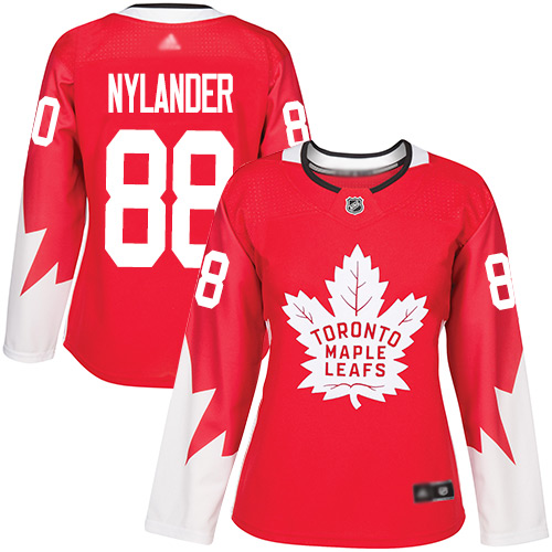 Adidas Maple Leafs #88 William Nylander Red Team Canada Authentic Women's Stitched NHL Jersey Adidas Maple Leafs #88 William Nylander Red Team Canada Authentic Women's Stitched NHL Jersey