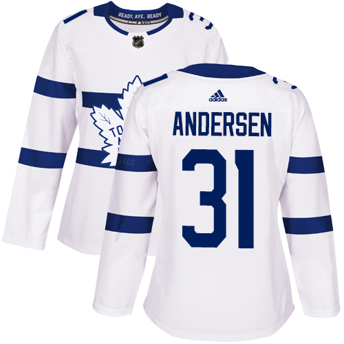 Adidas Maple Leafs #31 Frederik Andersen White Authentic 2018 Stadium Series Women's Stitched NHL Jersey Adidas Maple Leafs #31 Frederik Andersen White Authentic 2018 Stadium Series Women's Stitched NHL Jersey