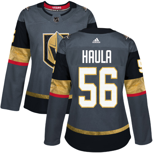Adidas Golden Knights #56 Erik Haula Grey Home Authentic Women's Stitched NHL Jersey Adidas Golden Knights #56 Erik Haula Grey Home Authentic Women's Stitched NHL Jersey
