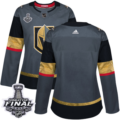 Adidas Golden Knights Blank Grey Home Authentic 2018 Stanley Cup Final Women's Stitched NHL Jersey Adidas Golden Knights Blank Grey Home Authentic 2018 Stanley Cup Final Women's Stitched NHL Jersey