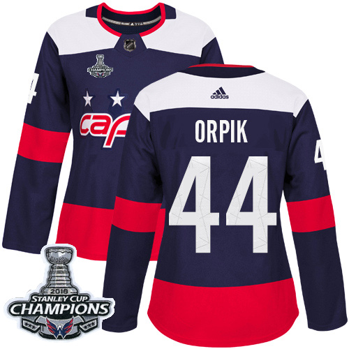 Adidas Capitals #44 Brooks Orpik Navy Authentic 2018 Stadium Series Stanley Cup Final Champions Women's Stitched NHL Jersey Adidas Capitals #44 Brooks Orpik Navy Authentic 2018 Stadium Series Stanley Cup Final Champions Women's Stitched NHL Jersey