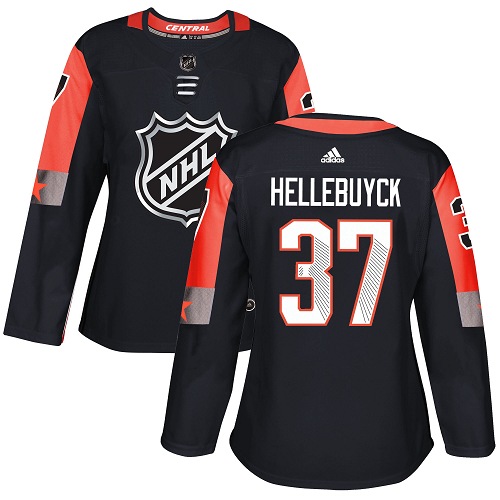Adidas Jets #37 Connor Hellebuyck Black 2018 All-Star Central Division Authentic Women's Stitched NHL Jersey Adidas Jets #37 Connor Hellebuyck Black 2018 All-Star Central Division Authentic Women's Stitched NHL Jersey