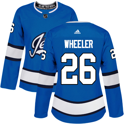 Adidas Jets #26 Blake Wheeler Blue Alternate Authentic Women's Stitched NHL Jersey Adidas Jets #26 Blake Wheeler Blue Alternate Authentic Women's Stitched NHL Jersey