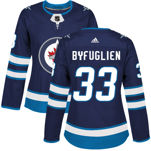 Adidas Jets #33 Dustin Byfuglien Navy Blue Home Authentic Women's Stitched NHL Jersey Adidas Jets #33 Dustin Byfuglien Navy Blue Home Authentic Women's Stitched NHL Jersey