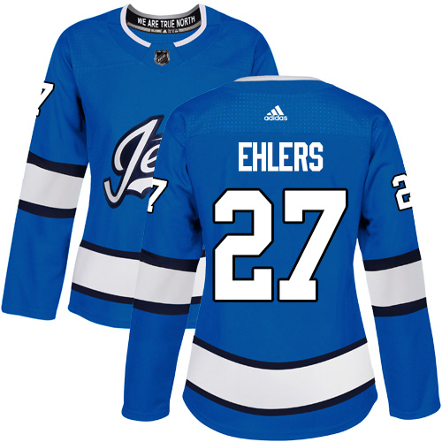 Adidas Jets #27 Nikolaj Ehlers Blue Alternate Authentic Women's Stitched NHL Jersey Adidas Jets #27 Nikolaj Ehlers Blue Alternate Authentic Women's Stitched NHL Jersey
