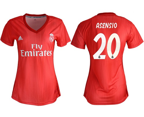 Women's Real Madrid #20 Asensio Third Soccer Club Jersey Women's Real Madrid #20 Asensio Third Soccer Club Jersey