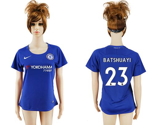 Women's Chelsea #23 Batshuayi Home Soccer Club Jersey Women's Chelsea #23 Batshuayi Home Soccer Club Jersey