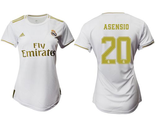Women's Real Madrid #20 Asensio Home Soccer Club Jersey Women's Real Madrid #20 Asensio Home Soccer Club Jersey