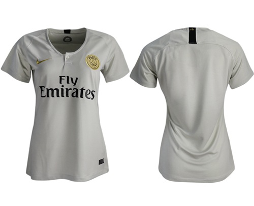 Women's Paris Saint-Germain Blank Away Soccer Club Jersey Women's Paris Saint-Germain Blank Away Soccer Club Jersey