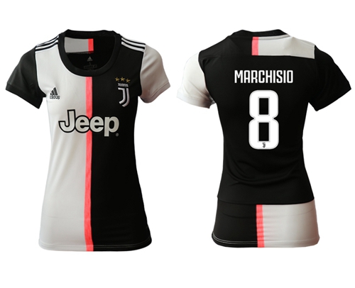 Women's Juventus #8 Marchisio Home Soccer Club Jersey Women's Juventus #8 Marchisio Home Soccer Club Jersey