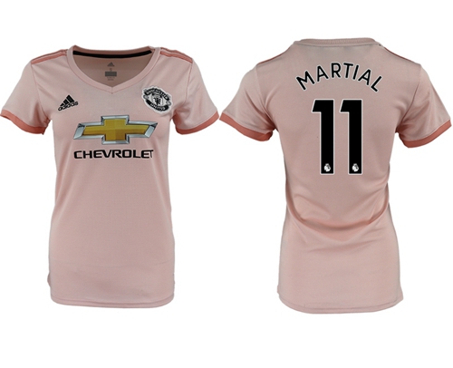 Women's Manchester United #11 Martial Away Soccer Club Jersey Women's Manchester United #11 Martial Away Soccer Club Jersey