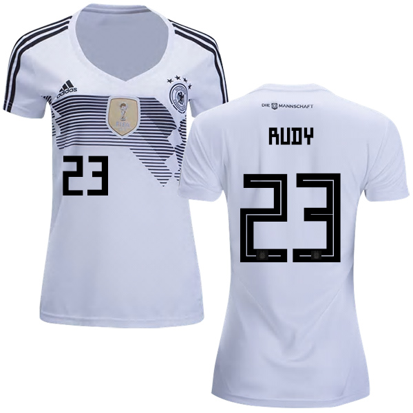 Women's Germany #23 Rudy White Home Soccer Country Jersey Women's Germany #23 Rudy White Home Soccer Country Jersey