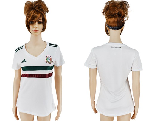 Women's Mexico Blank Away Soccer Country Jersey Women's Mexico Blank Away Soccer Country Jersey