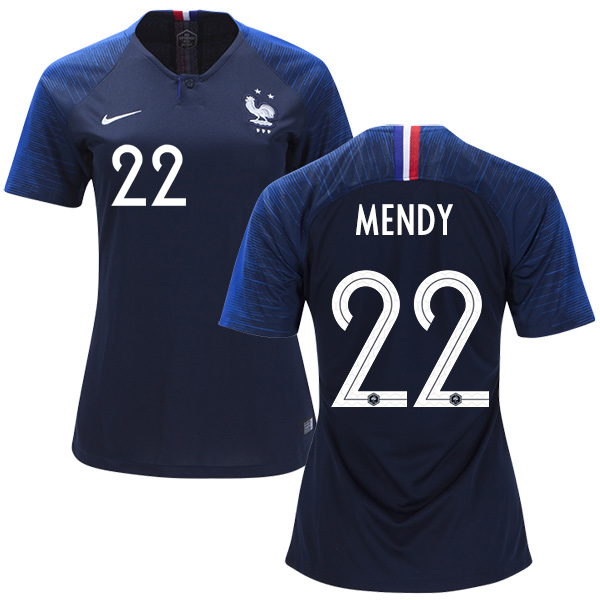 Women's France #22 Mendy Home Soccer Country Jersey Women's France #22 Mendy Home Soccer Country Jersey