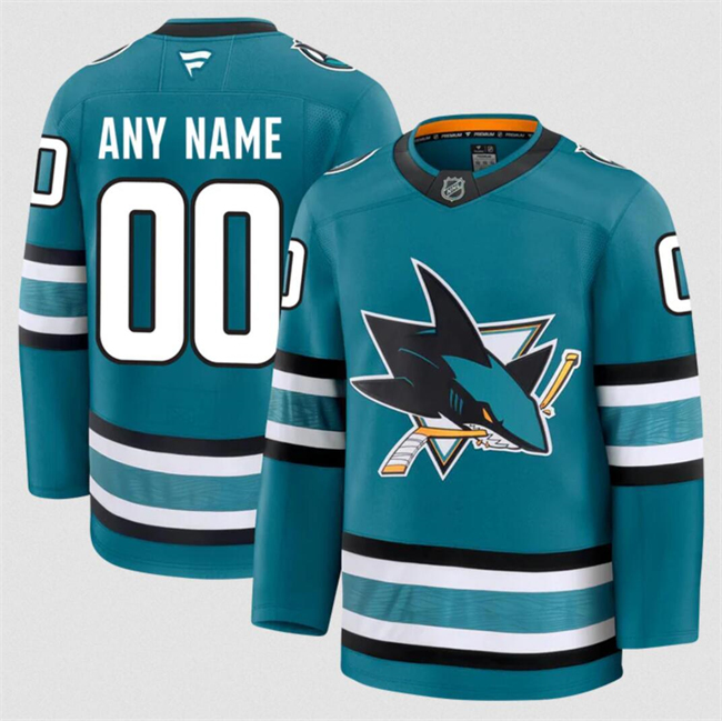 Women's San Jose Sharks Active Player Custom Teal 2024-25 Home Stitched Hockey Jersey