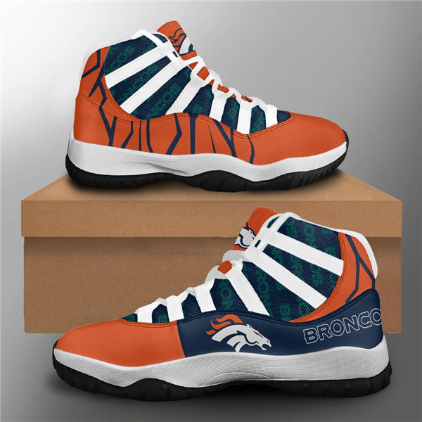 Women's Denver Broncos Air Jordan 11 Sneakers 3002 Women's Denver Broncos Air Jordan 11 Sneakers 3002