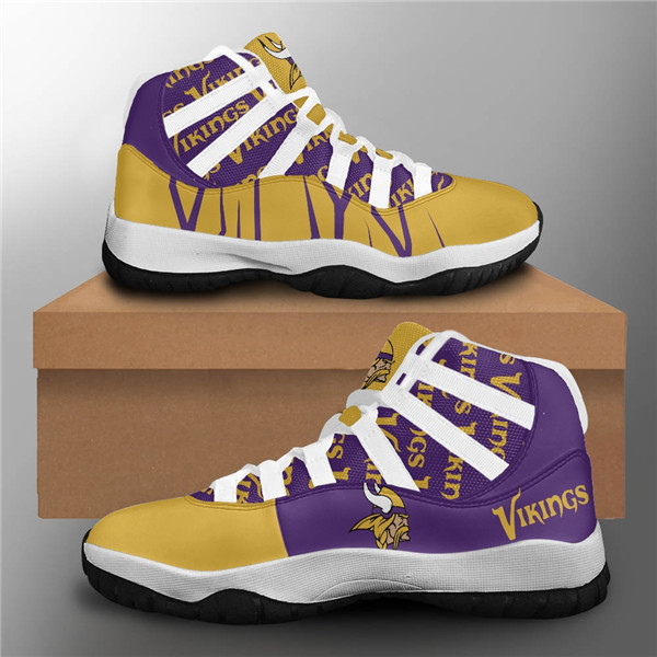 Men's Minnesota Vikings Air Jordan 11 Sneakers 2002