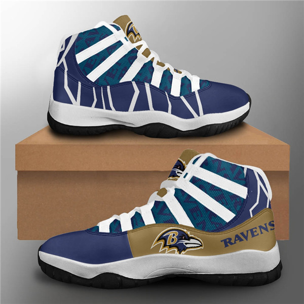 Men's Baltimore Ravens Air Jordan 11 Sneakers 2002
