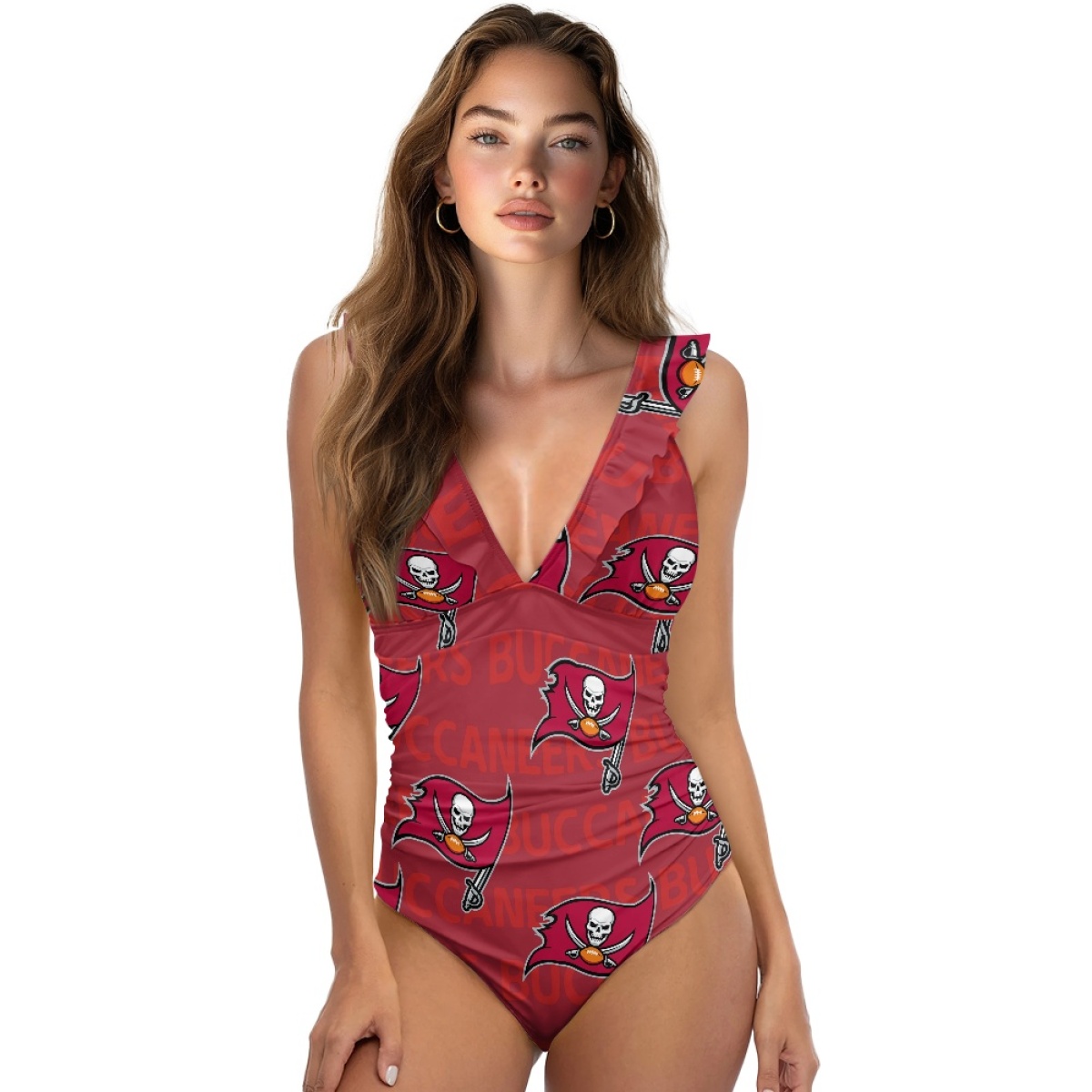 Women's Tampa Bay Buccaneers Coverage Comfortable Swimwear Beachwear Bathing Bikini Sets/Swimwear/Swimsuits 001(Pls check description for details)
