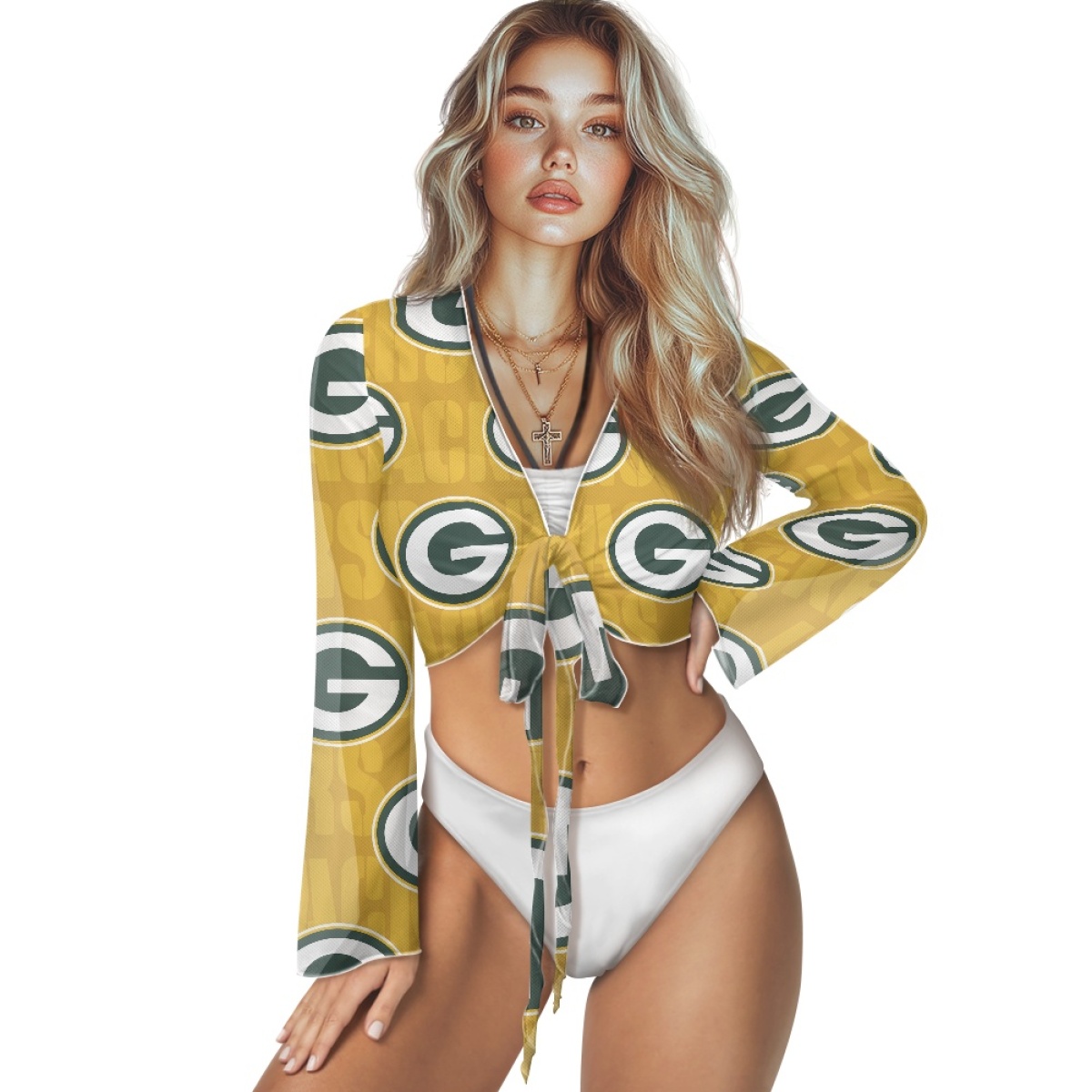 Women's Green Bay Packers Swimsuit Cover Up Long Sleeve Sheer V Neck Lightweight Tie Front Cardigan Beach Shirts Bathing Suit Coverup 001(Pls check description for details) Women's Green Bay Packers Swimsuit Cover Up Long Sleeve Sheer V Neck Lightweight Tie Front Cardigan Beach Shirts Bathing Suit Coverup 001(Pls check description for details)