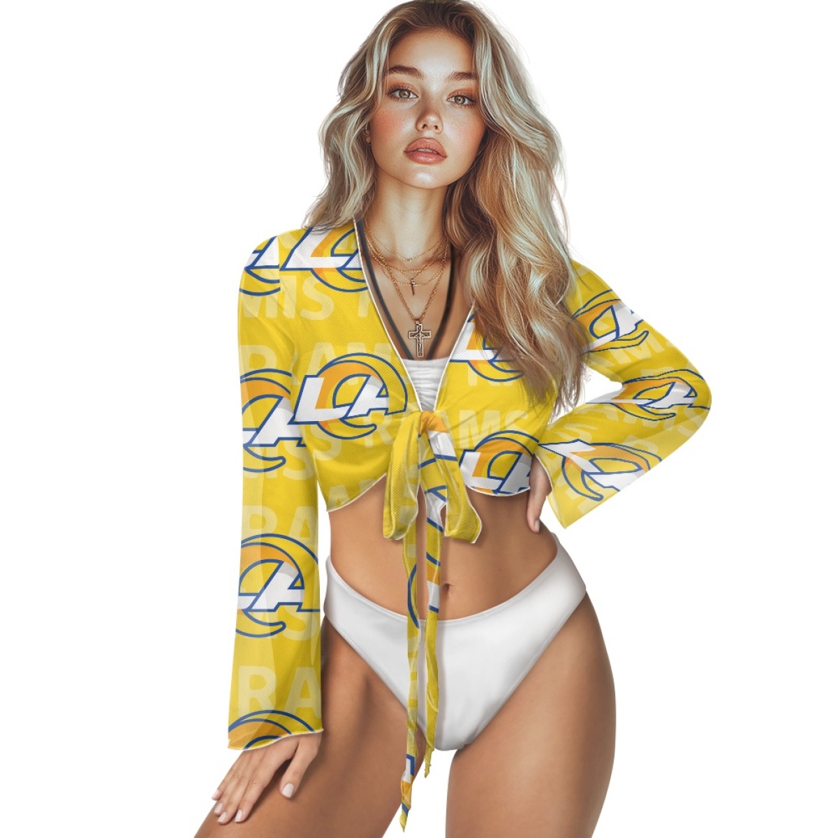 Women's Los Angeles Rams Swimsuit Cover Up Long Sleeve Sheer V Neck Lightweight Tie Front Cardigan Beach Shirts Bathing Suit Coverup 001(Pls check description for details) Women's Los Angeles Rams Swimsuit Cover Up Long Sleeve Sheer V Neck Lightweight Tie Front Cardigan Beach Shirts Bathing Suit Coverup 001(Pls check description for details)