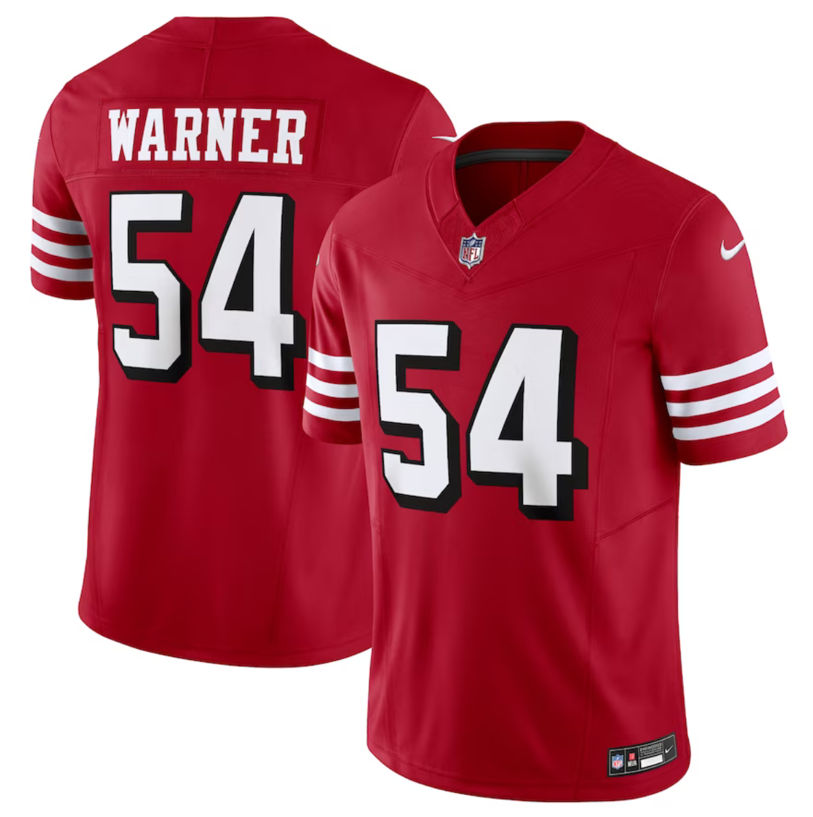 Youth San Francisco 49ers #54 Fred Warner New Red 2023 F.U.S.E. Vapor Untouchable Limited Stitched Football Jersey Youth San Francisco 49ers #54 Fred Warner New Red 2023 F.U.S.E. Vapor Untouchable Limited Stitched Football Jersey