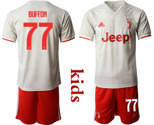 Juventus #77 Buffon Away Kid Soccer Club Jersey Juventus #77 Buffon Away Kid Soccer Club Jersey