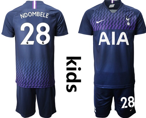Tottenham Hotspur #28 Ndombele Away Kid Soccer Club Jersey Tottenham Hotspur #28 Ndombele Away Kid Soccer Club Jersey