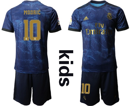 Real Madrid #10 Modric Away Kid Soccer Club Jersey Real Madrid #10 Modric Away Kid Soccer Club Jersey
