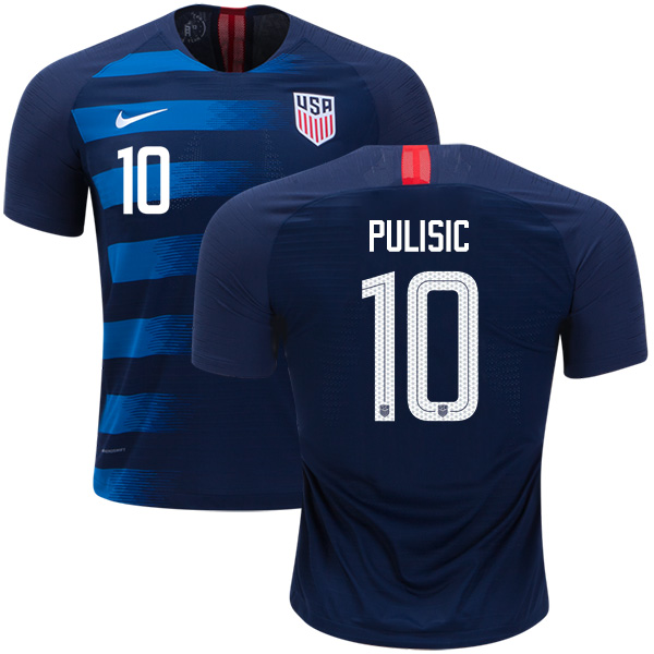 USA #10 Pulisic Away Kid Soccer Country Jersey USA #10 Pulisic Away Kid Soccer Country Jersey