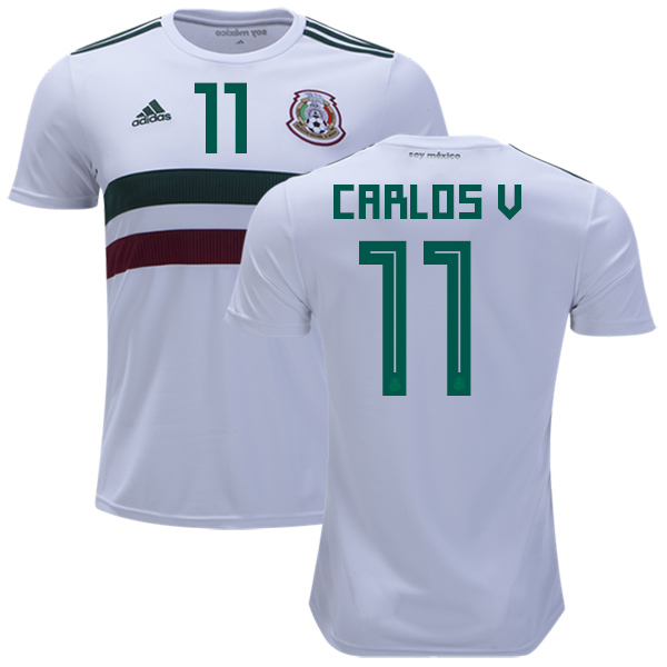 Mexico #11 Carlos V Away Kid Soccer Country Jersey Mexico #11 Carlos V Away Kid Soccer Country Jersey