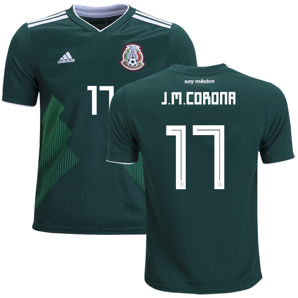 Mexico #17 J.M.Corona Home Kid Soccer Country Jersey Mexico #17 J.M.Corona Home Kid Soccer Country Jersey