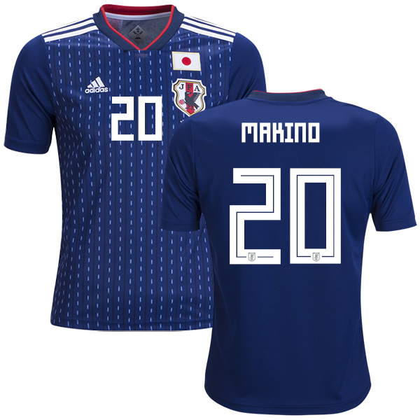 Japan #20 Makino Home Kid Soccer Country Jersey Japan #20 Makino Home Kid Soccer Country Jersey