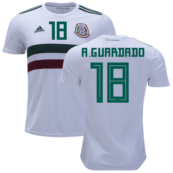 Mexico #18 A.Guardado Away Kid Soccer Country Jersey Mexico #18 A.Guardado Away Kid Soccer Country Jersey