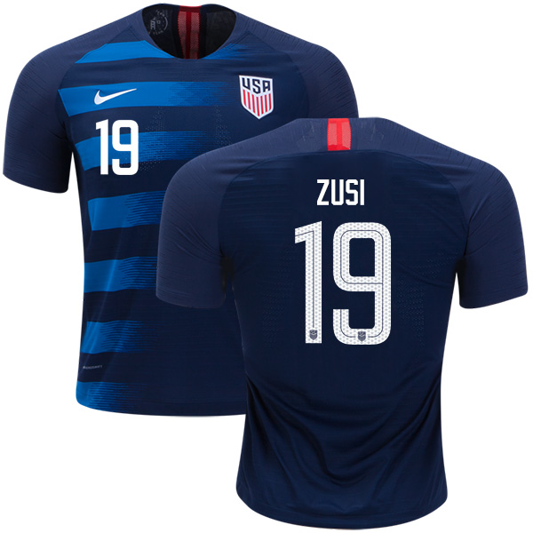 USA #19 Zusi Away Kid Soccer Country Jersey USA #19 Zusi Away Kid Soccer Country Jersey