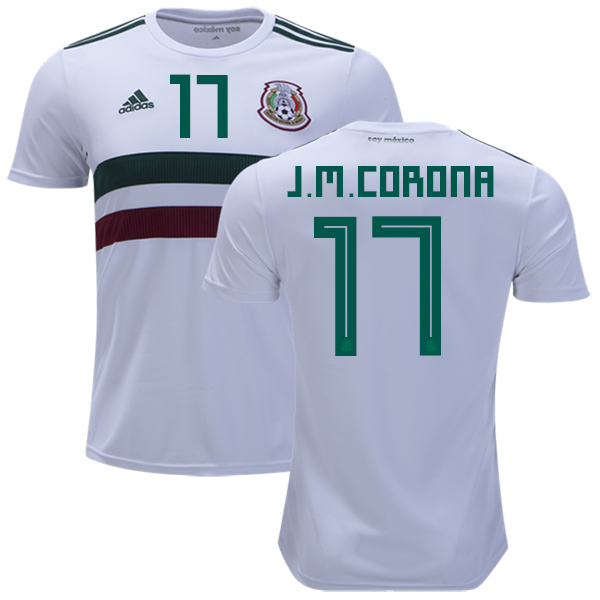 Mexico #17 J.M.Corona Away Kid Soccer Country Jersey Mexico #17 J.M.Corona Away Kid Soccer Country Jersey