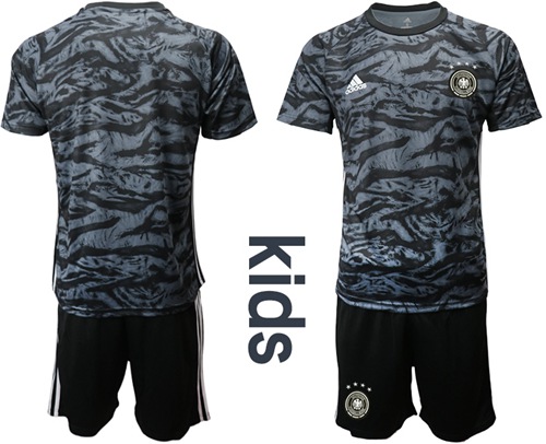 Germany Blank Black Goalkeeper Kid Soccer Country Jersey Germany Blank Black Goalkeeper Kid Soccer Country Jersey