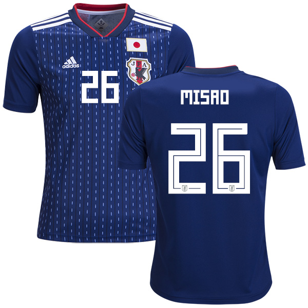 Japan #26 Misao Home Kid Soccer Country Jersey Japan #26 Misao Home Kid Soccer Country Jersey
